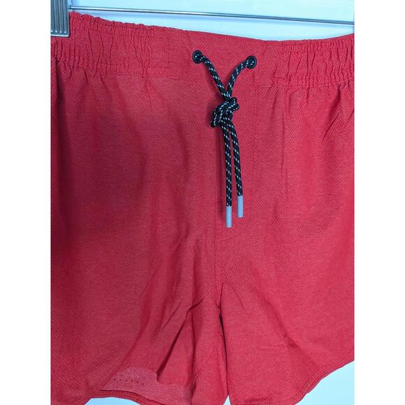 Legends Shorts Mens Medium Red 5 Inch Mesh Athletic Drawstring Running Gym - Picture 3 of 6